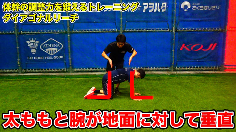 四つ這いの状態を作ります