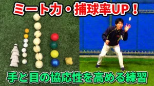ミート力・捕球率が上がる！手と目の協応性を高めるトレーニングのサムネイル