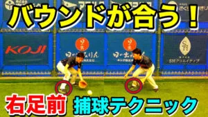 バウンドを合わせやすくするゴロ捕球の姿勢の作り方についてのサムネイル