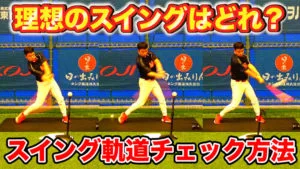あなたのバッティングスイングは大丈夫？理想的なスイング軌道とは？のサムネイル