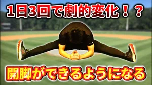 連動を使って、開脚の柔軟性を上げていこう！のサムネイル