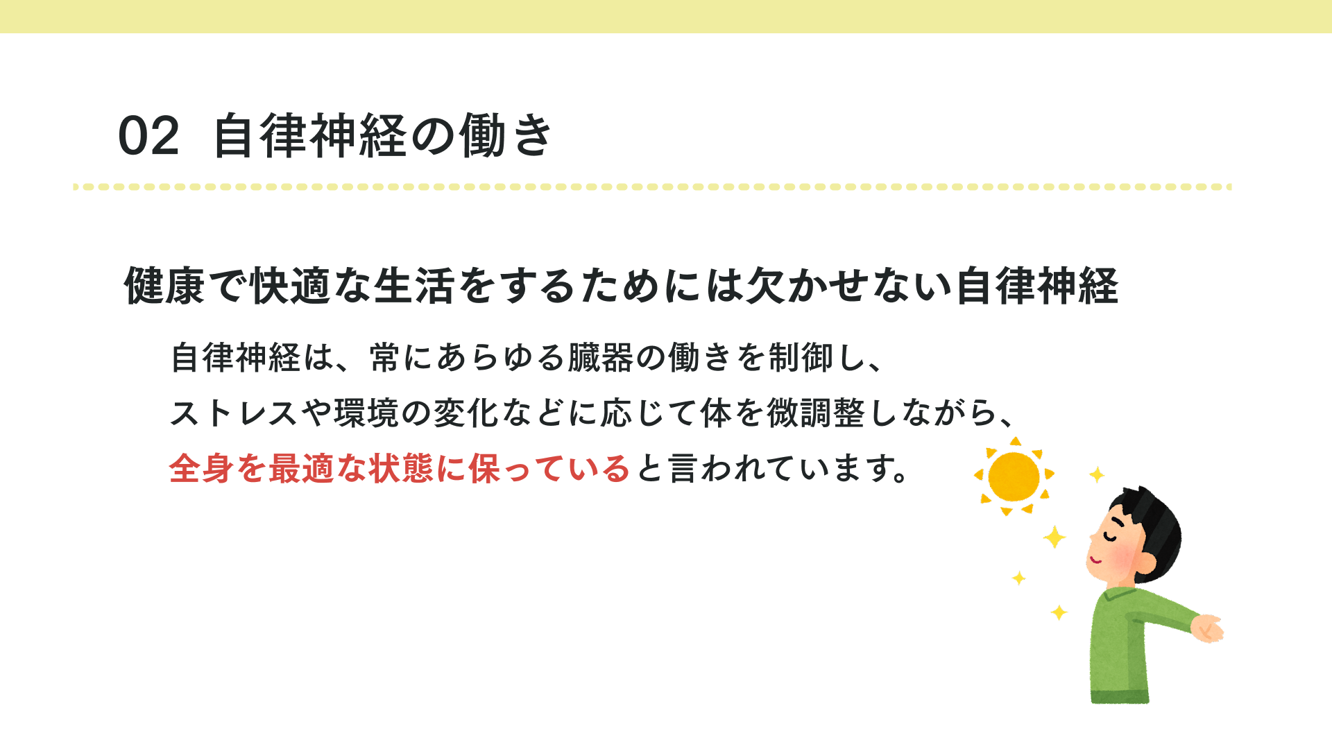 自律神経の働き