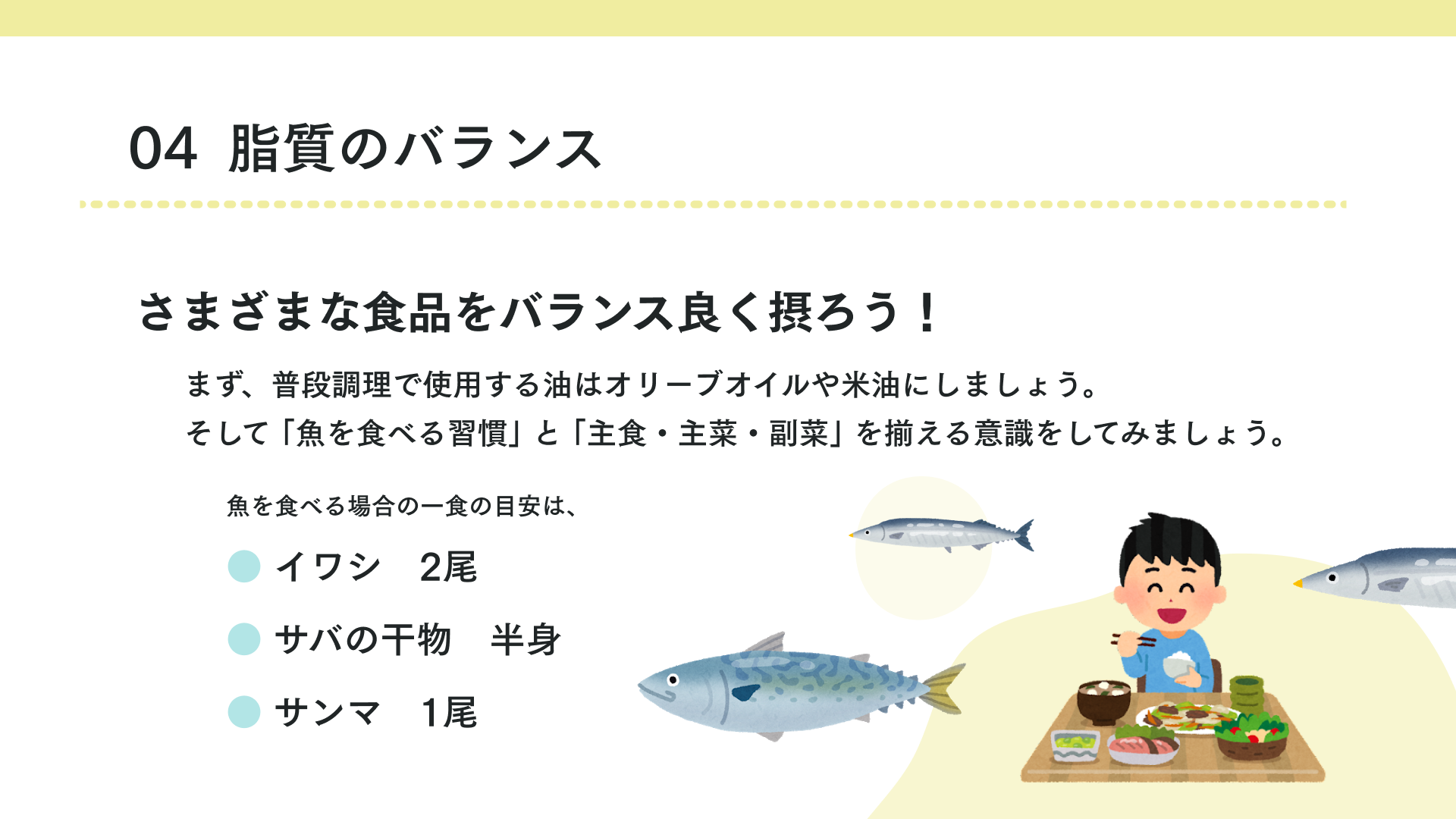 脂肪酸の種類と特徴