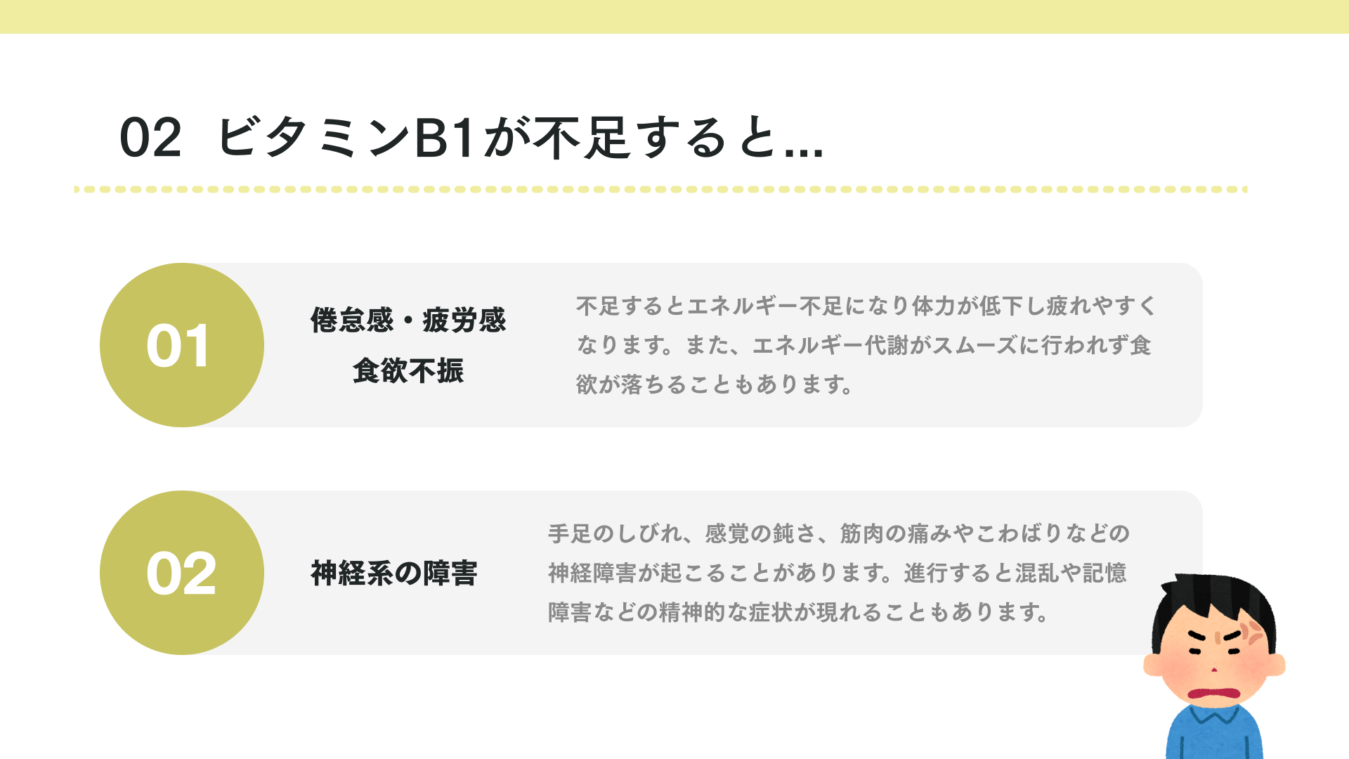 ビタミンB1が不足すると...