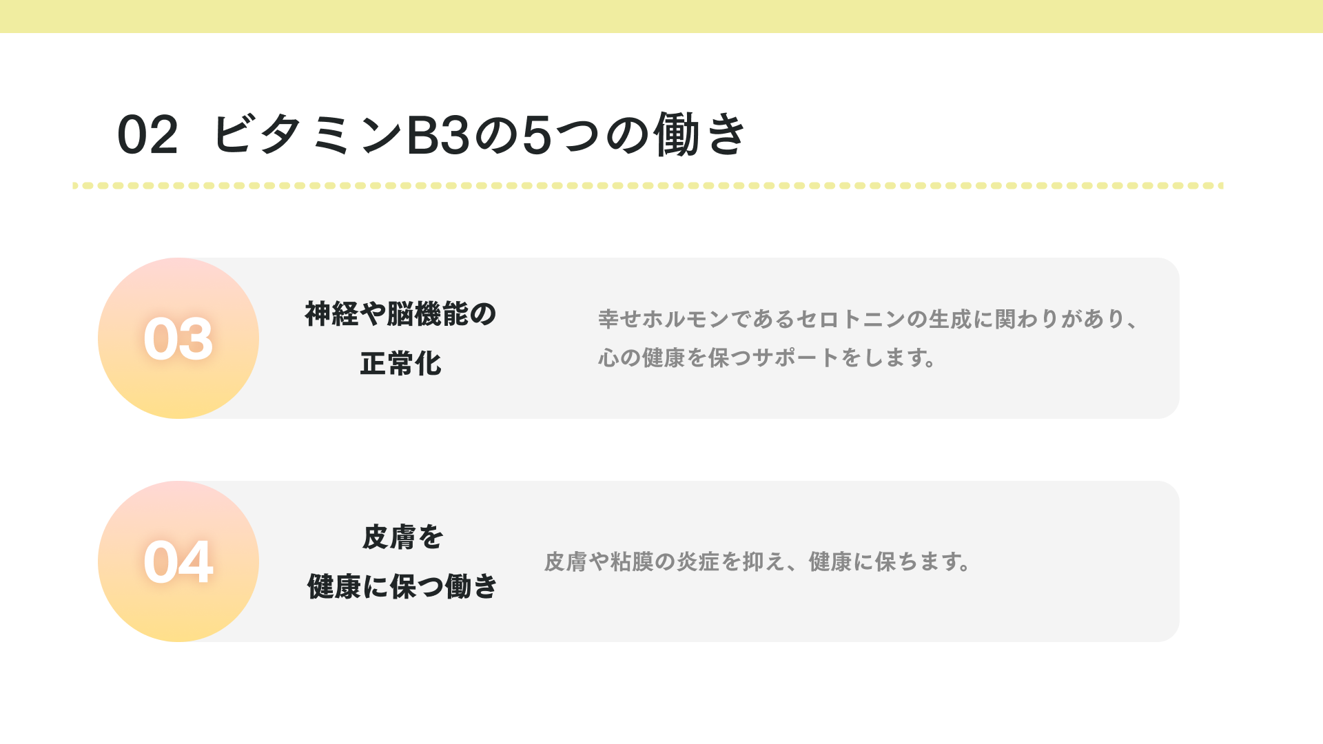 ビタミンB3の働き