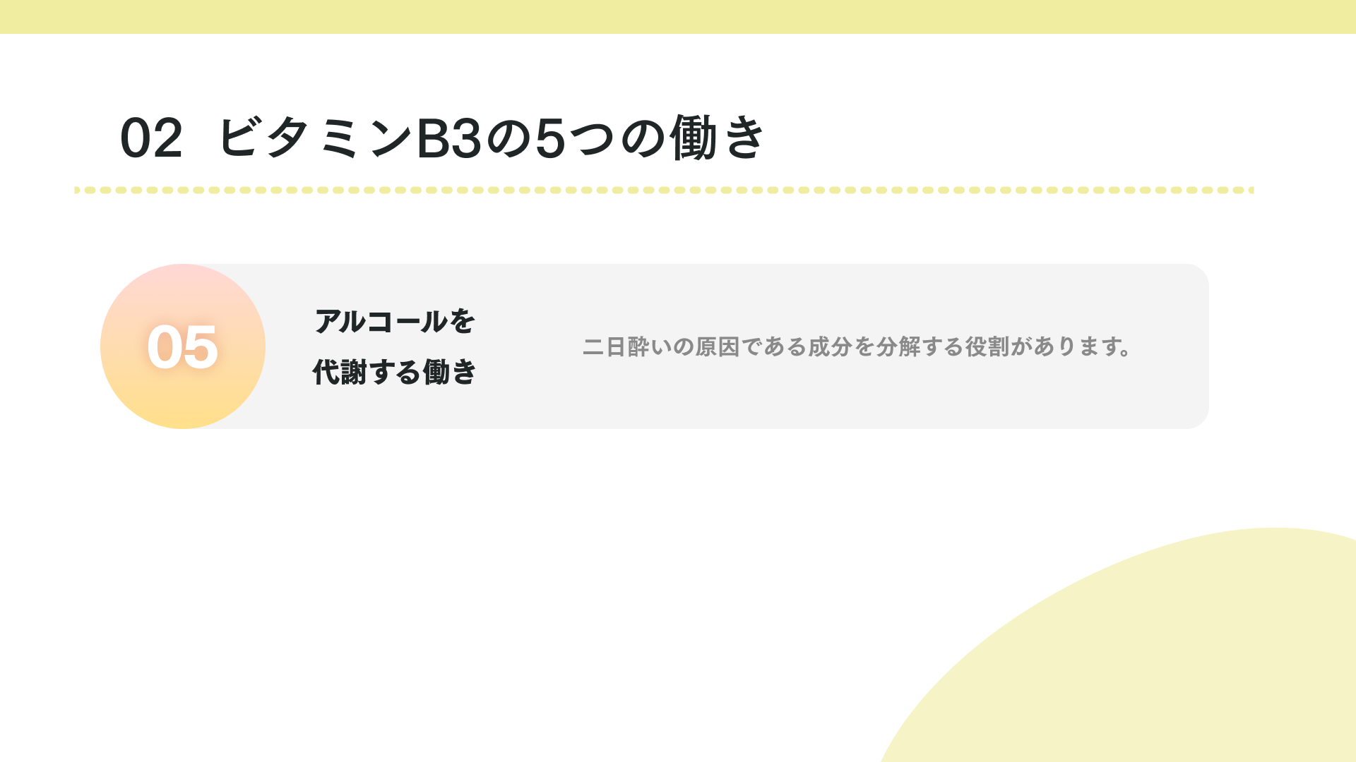 ビタミンB3の働き