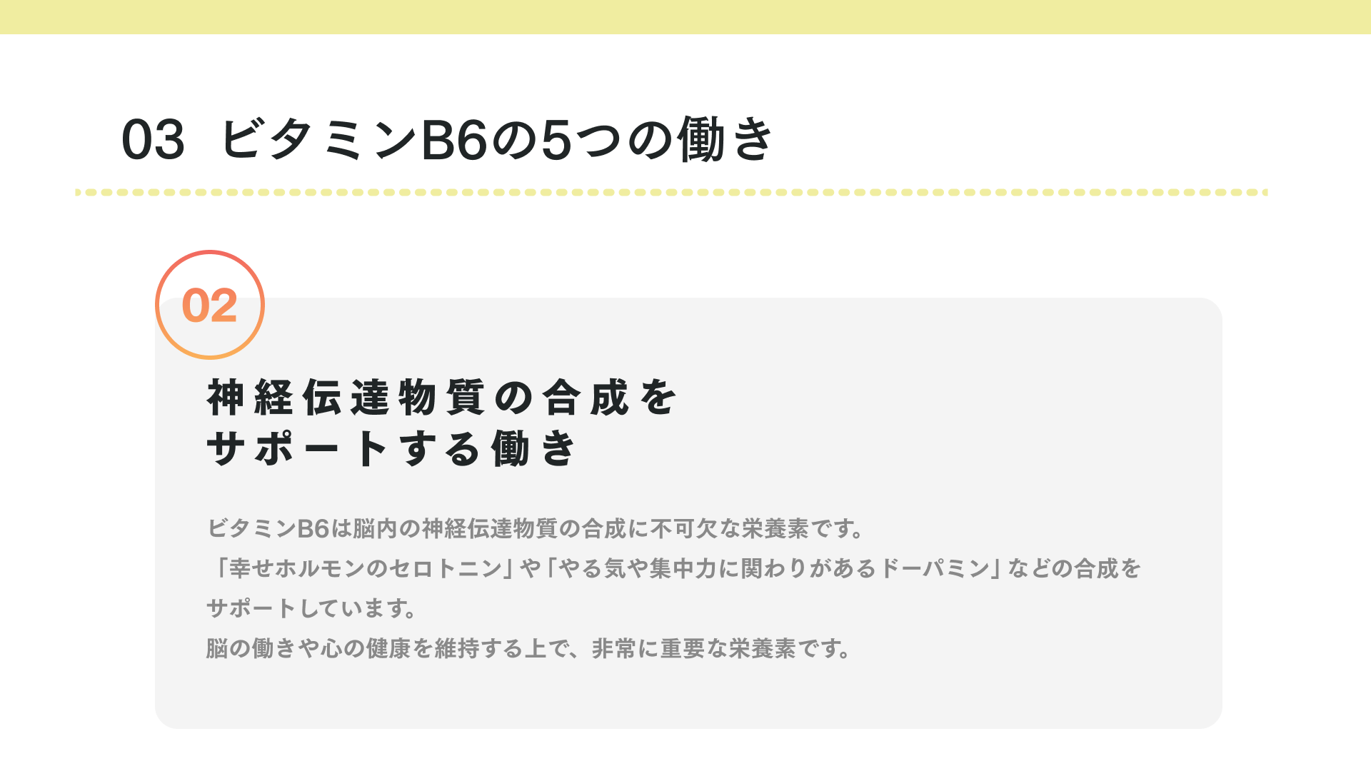 ビタミンB6の働き